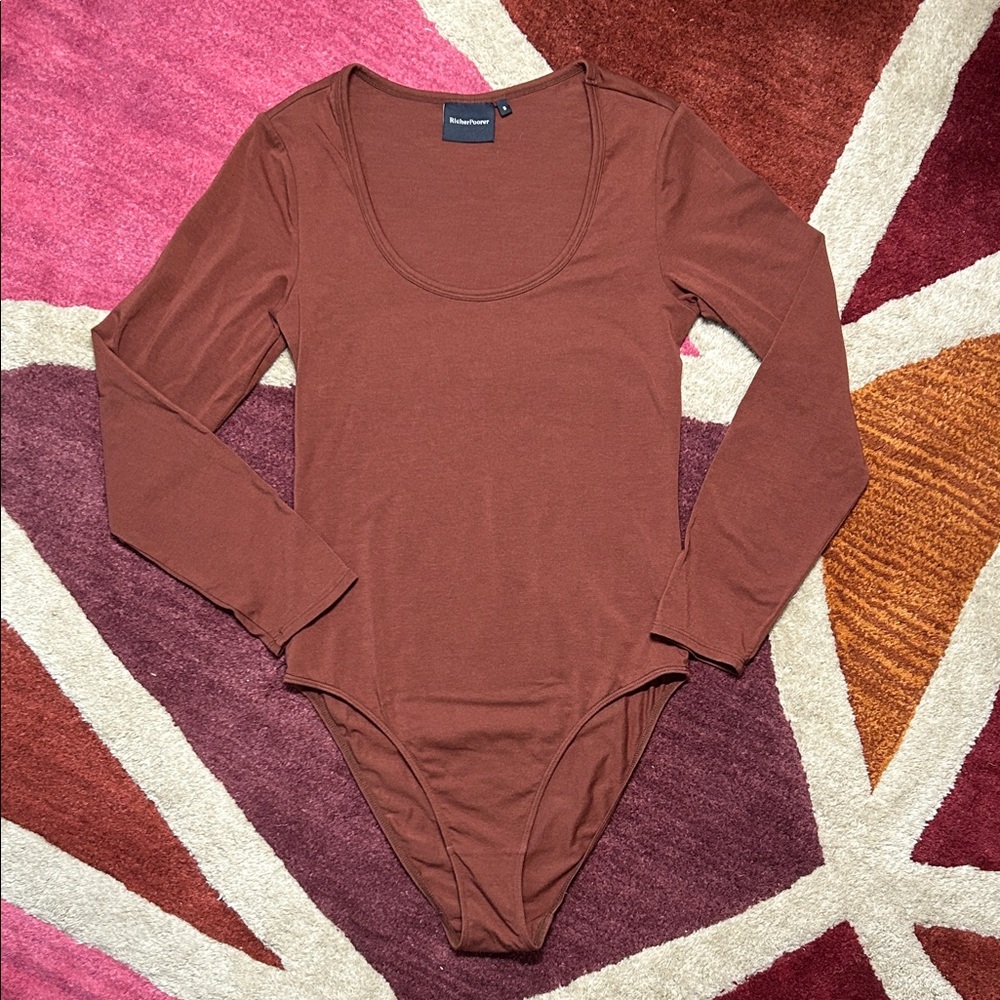 Richer Poorer Scoop Neck Bodysuit Size S